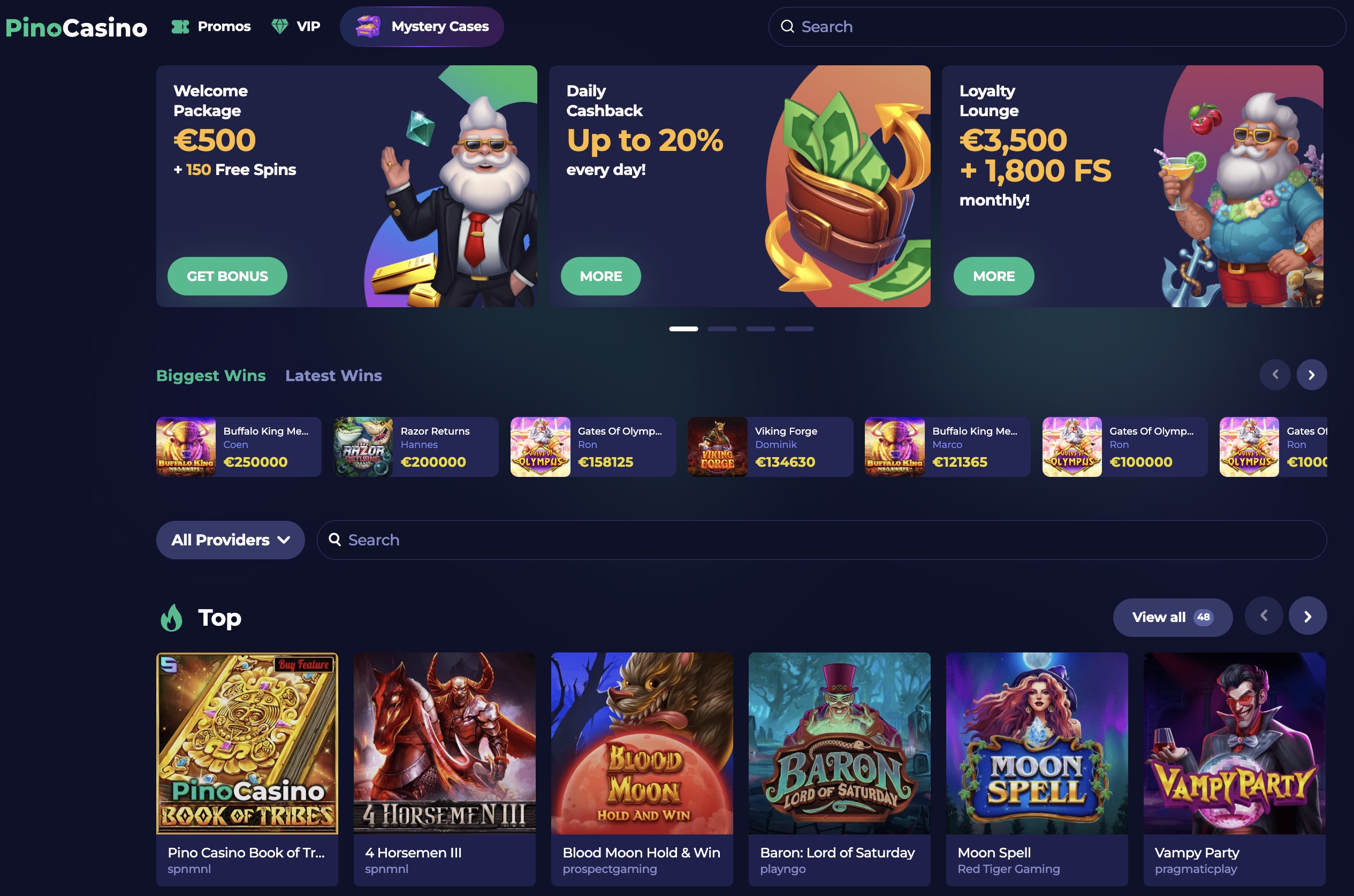 PinoCasino Official Website
